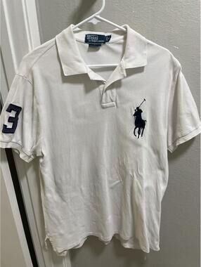 Polo Ralph Lauren Men’s XL Shirt Big Pony Custom Fit White 3